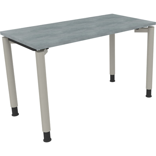 Schreibtisch all in one Maße: 1.200 x 680-820 x 600 mm (B x H x T) Holz beton hell