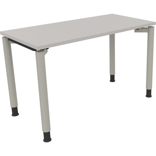Schreibtisch all in one Maße: 1.200 x 680-820 x 600 mm (B x H x T) Holz lichtgrau