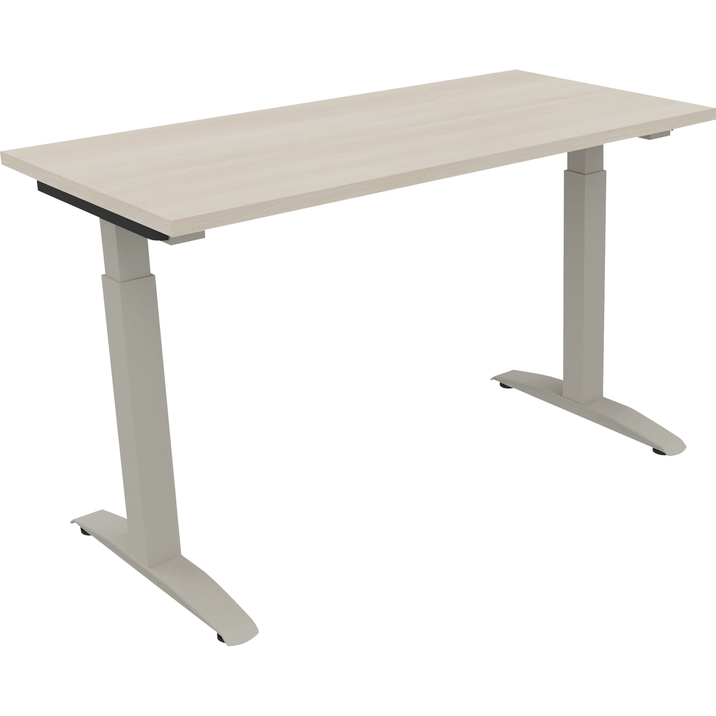 Schreibtisch all in one Maße: 1.200 x 650-850 x 600 mm (B x H x T) Holz akazie hell