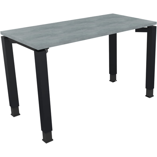 Schreibtisch all in one Maße: 1.200 x 680-820 x 600 mm (B x H x T) Holz beton hell