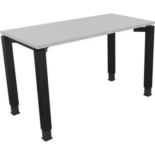 Schreibtisch all in one Maße: 1.200 x 680-820 x 600 mm (B x H x T) Holz lichtgrau