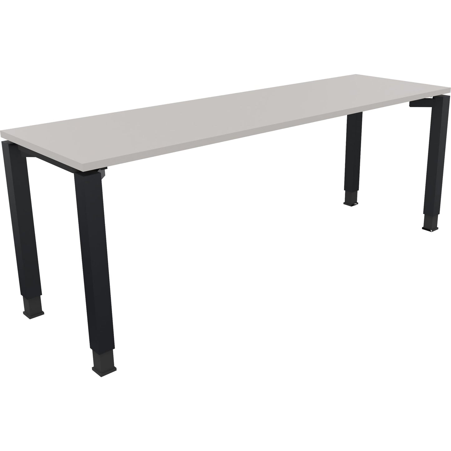 Schreibtisch all in one Maße: 2.000 x 680-820 x 600 mm (B x H x T) Holz lichtgrau