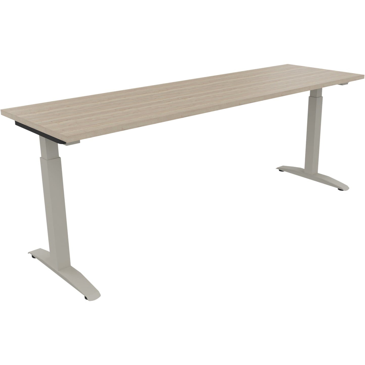 Schreibtisch all in one Maße: 2.000 x 650-850 x 600 mm (B x H x T) Holz eiche natur