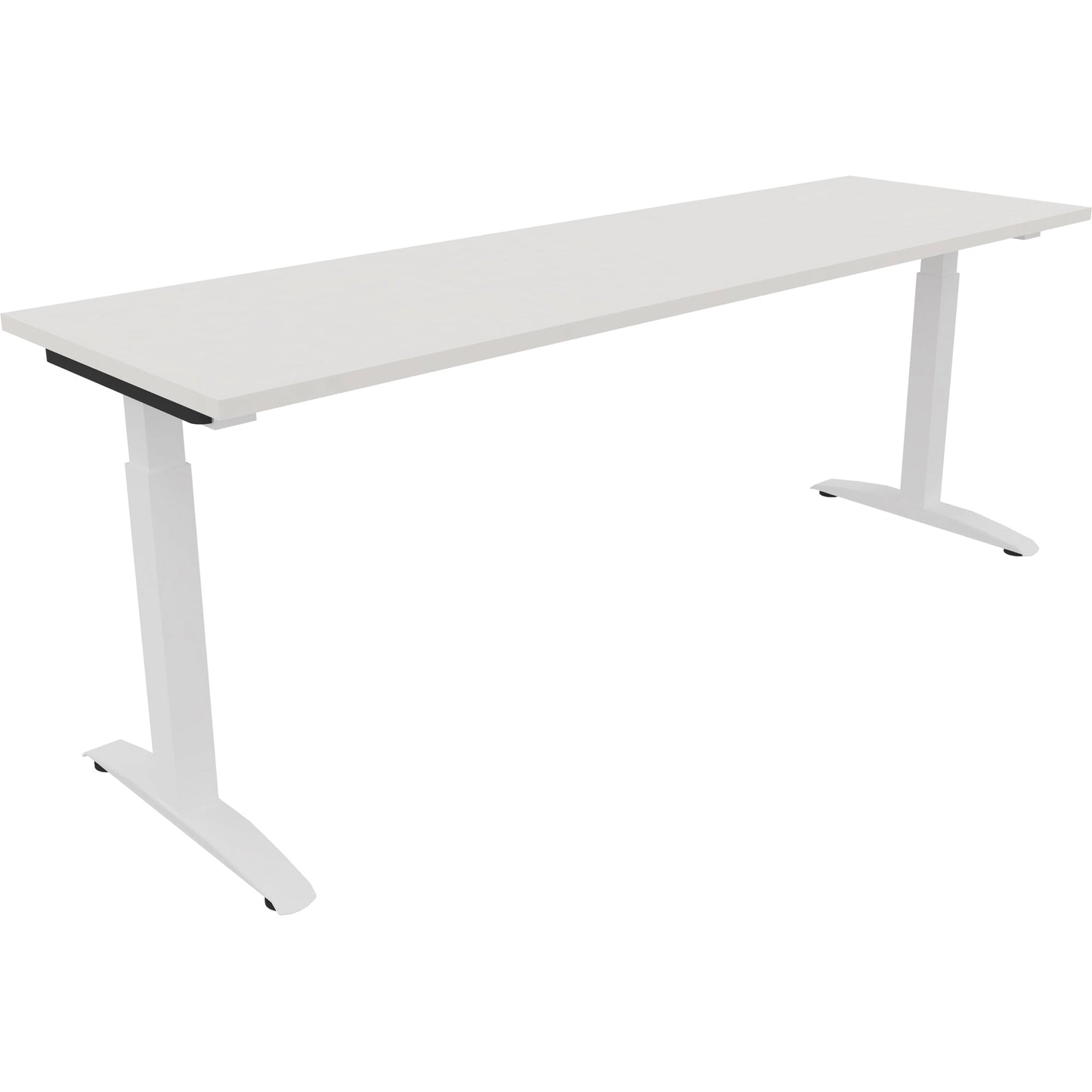 Schreibtisch all in one Maße: 2.000 x 650-850 x 600 mm (B x H x T) Holz diamant weiß