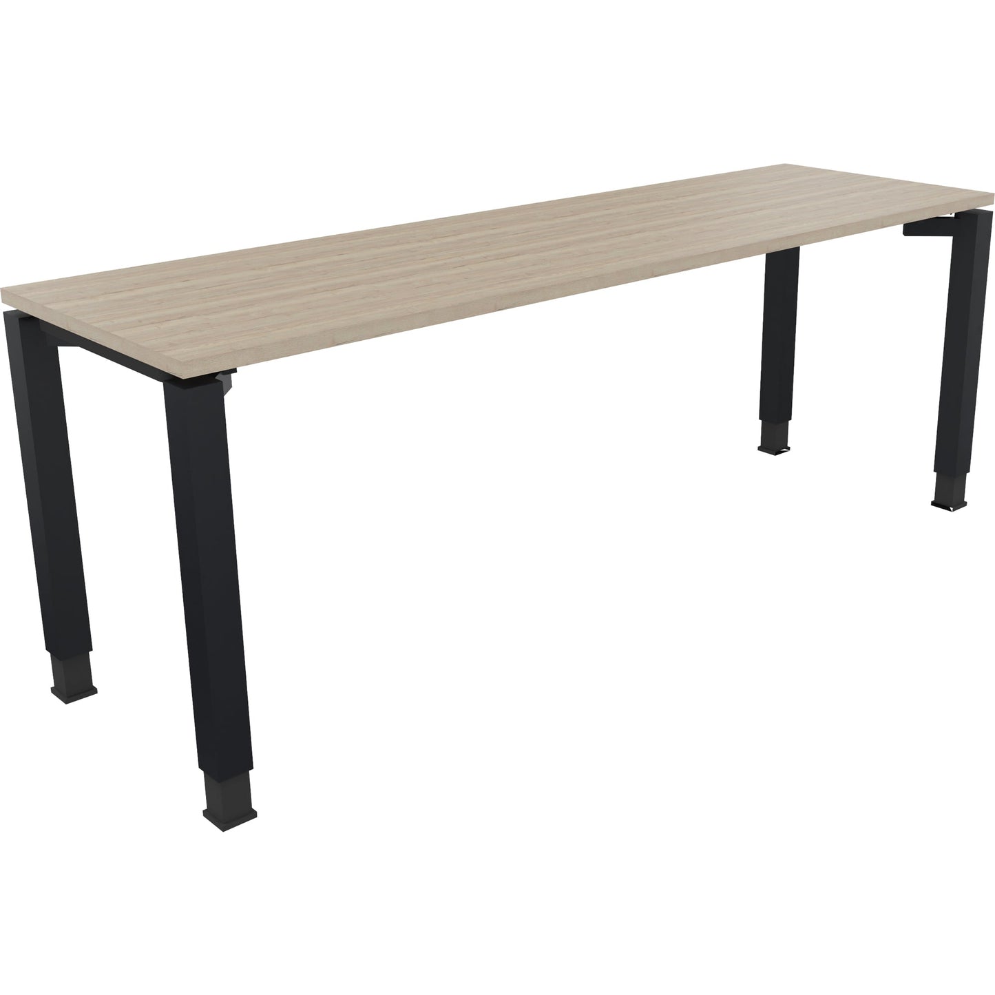 Schreibtisch all in one Maße: 2.000 x 680-820 x 600 mm (B x H x T) Holz eiche natur