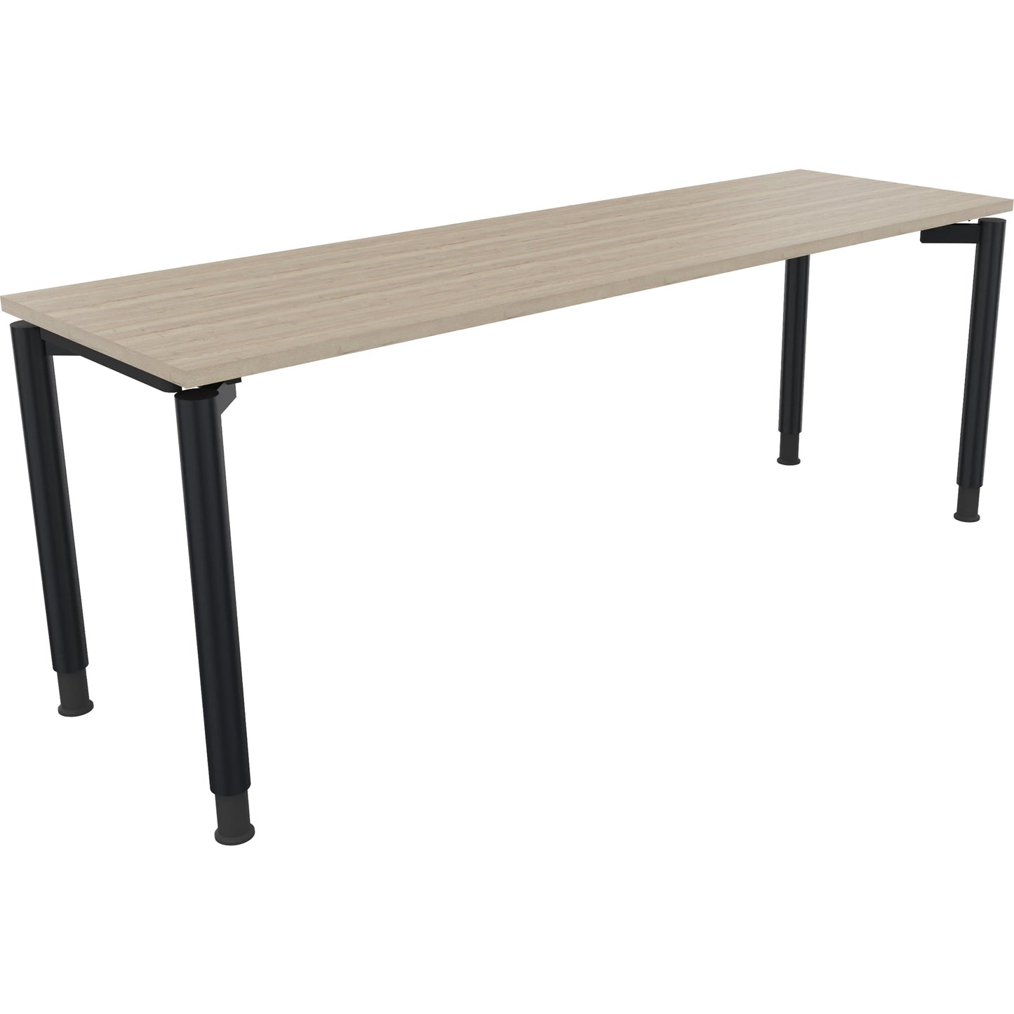 Schreibtisch all in one Maße: 2.000 x 680-820 x 600 mm (B x H x T) Holz eiche natur
