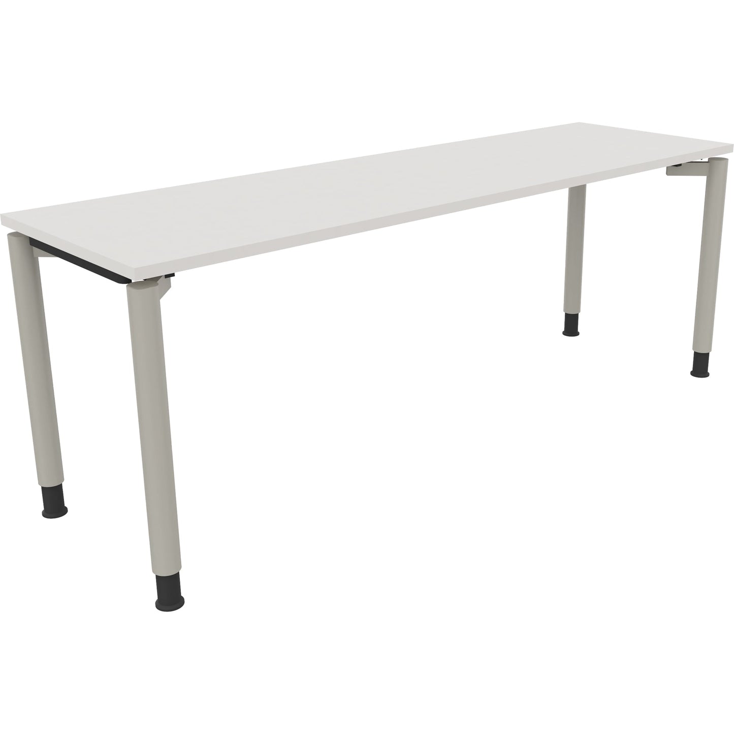 Schreibtisch all in one Maße: 2.000 x 680-820 x 600 mm (B x H x T) Holz diamant weiß