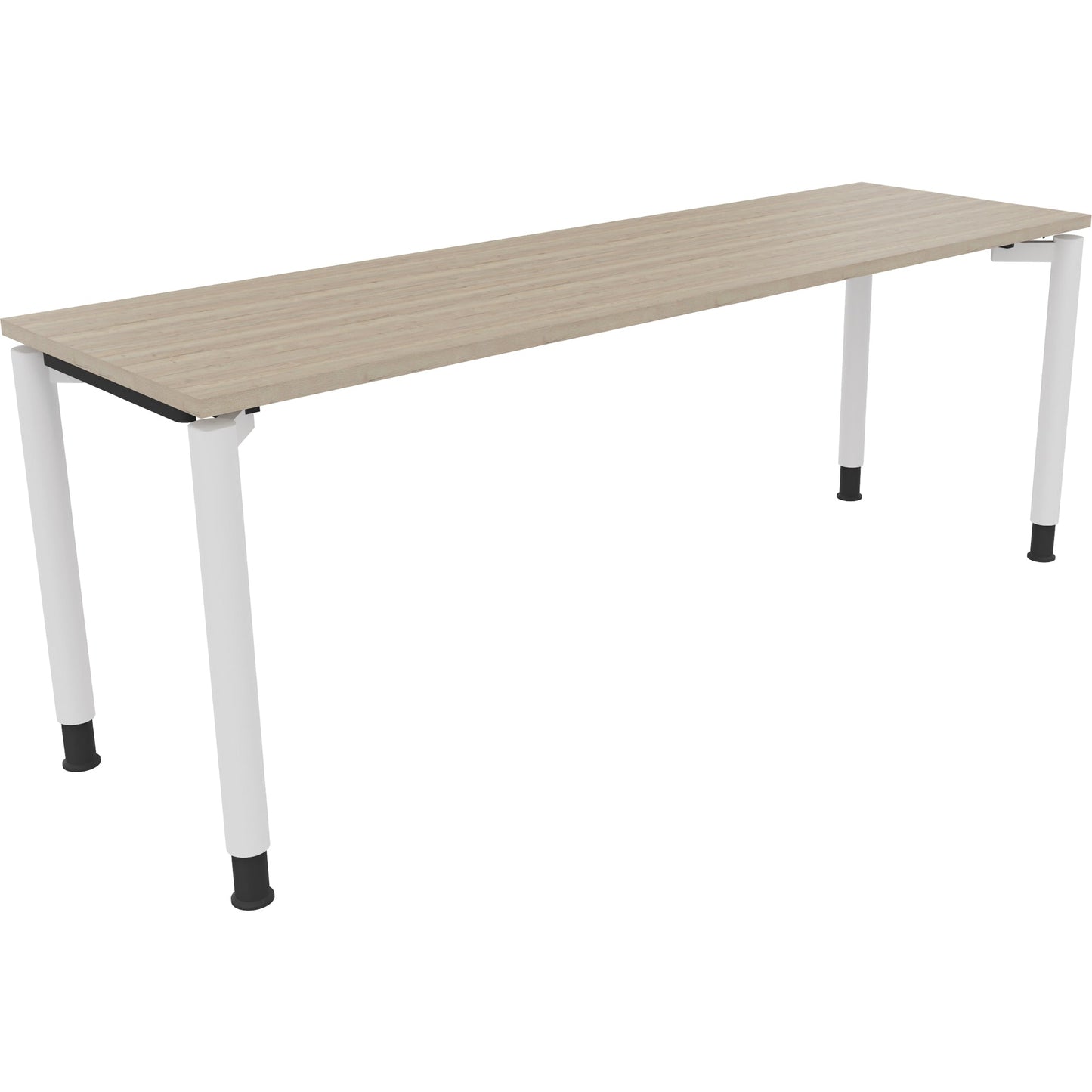 Schreibtisch all in one Maße: 2.000 x 680-820 x 600 mm (B x H x T) Holz eiche natur