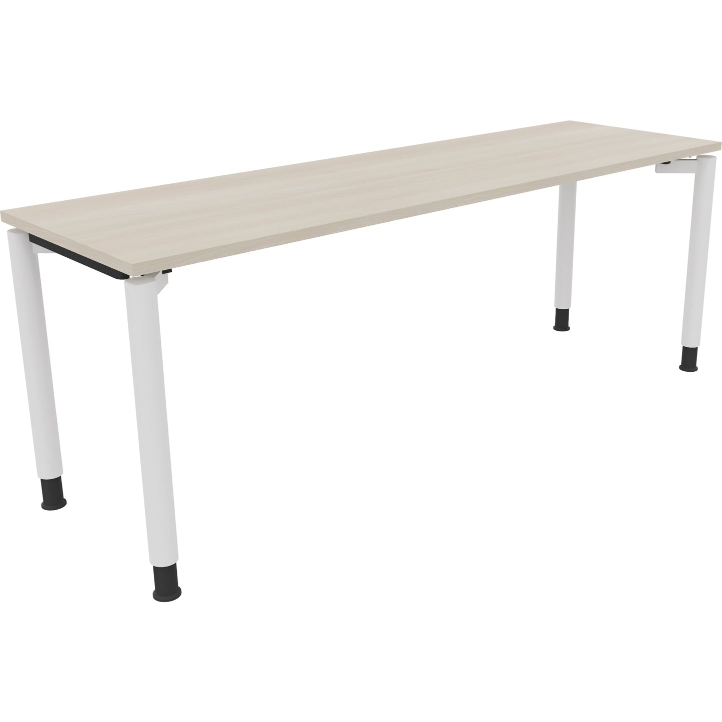 Schreibtisch all in one Maße: 2.000 x 680-820 x 600 mm (B x H x T) Holz akazie hell