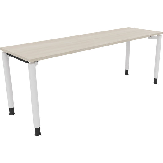 Schreibtisch all in one Maße: 2.000 x 680-820 x 600 mm (B x H x T) Holz akazie hell