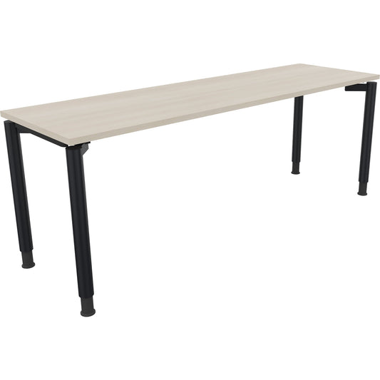 Schreibtisch all in one Maße: 2.000 x 680-820 x 600 mm (B x H x T) Holz akazie hell