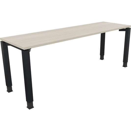 Schreibtisch all in one Maße: 2.000 x 680-820 x 600 mm (B x H x T) Holz akazie hell