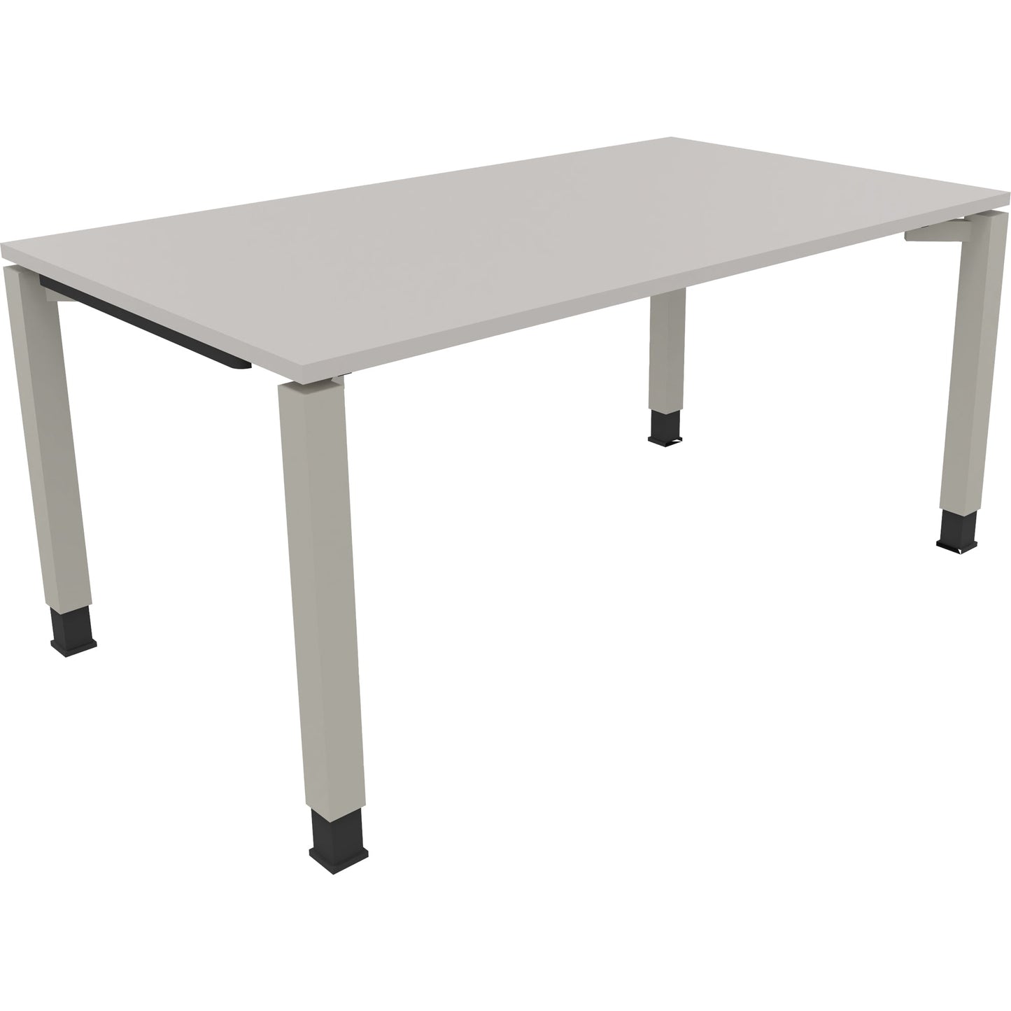 Schreibtisch all in one Maße: 1.600 x 680-820 x 900 mm (B x H x T) Holz lichtgrau