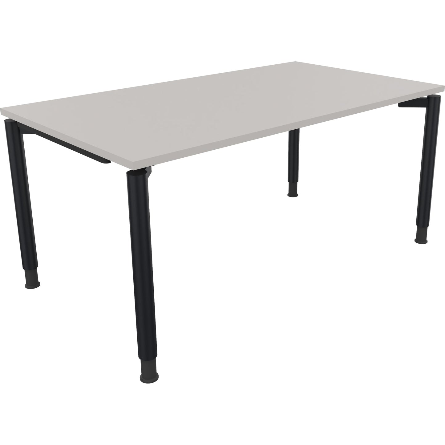 Schreibtisch all in one Maße: 1.600 x 680-820 x 900 mm (B x H x T) Holz lichtgrau