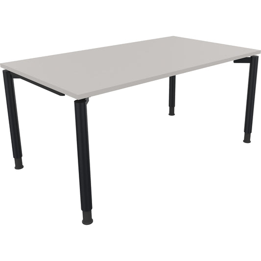 Schreibtisch all in one Maße: 1.600 x 680-820 x 900 mm (B x H x T) Holz lichtgrau