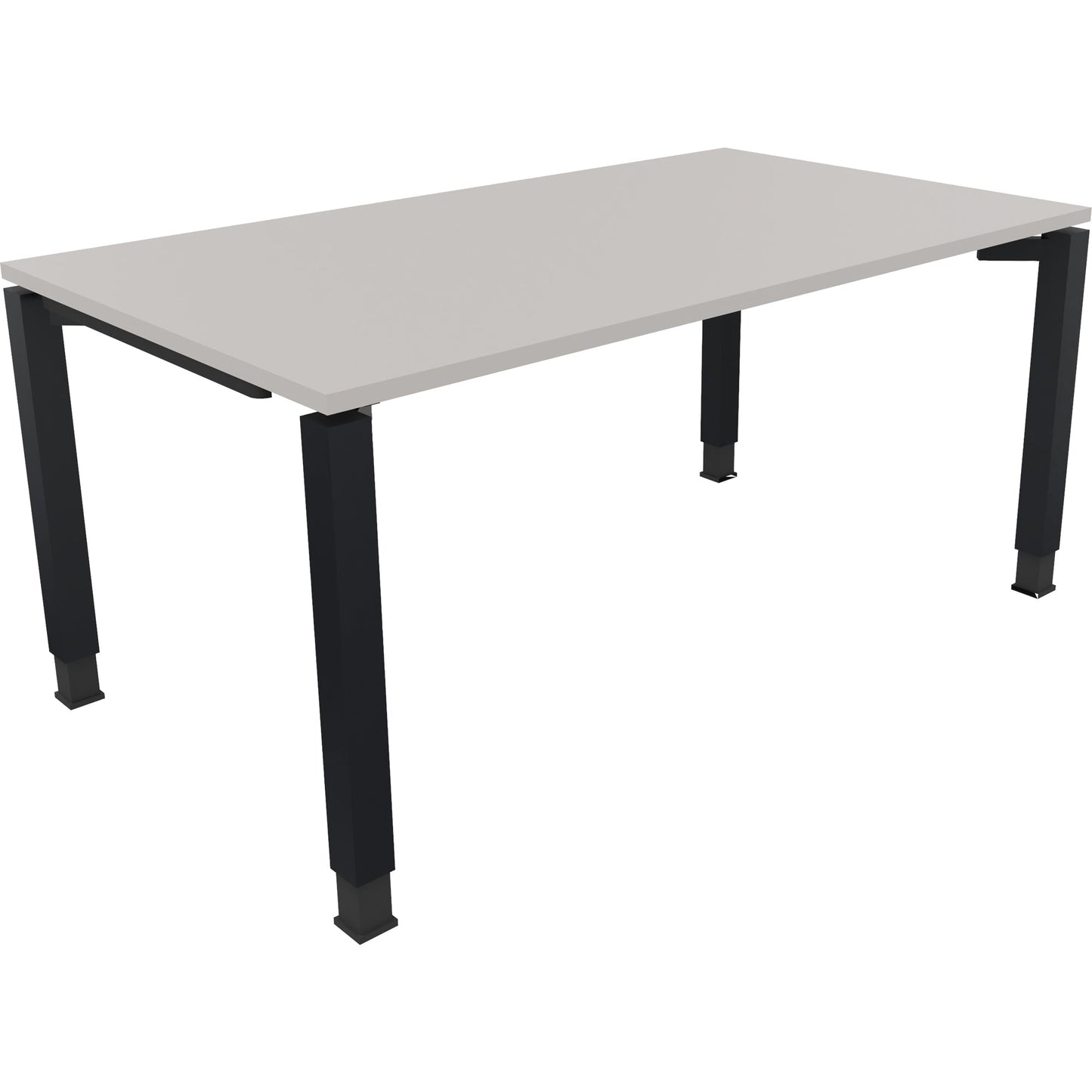 Schreibtisch all in one Maße: 1.600 x 680-820 x 900 mm (B x H x T) Holz lichtgrau