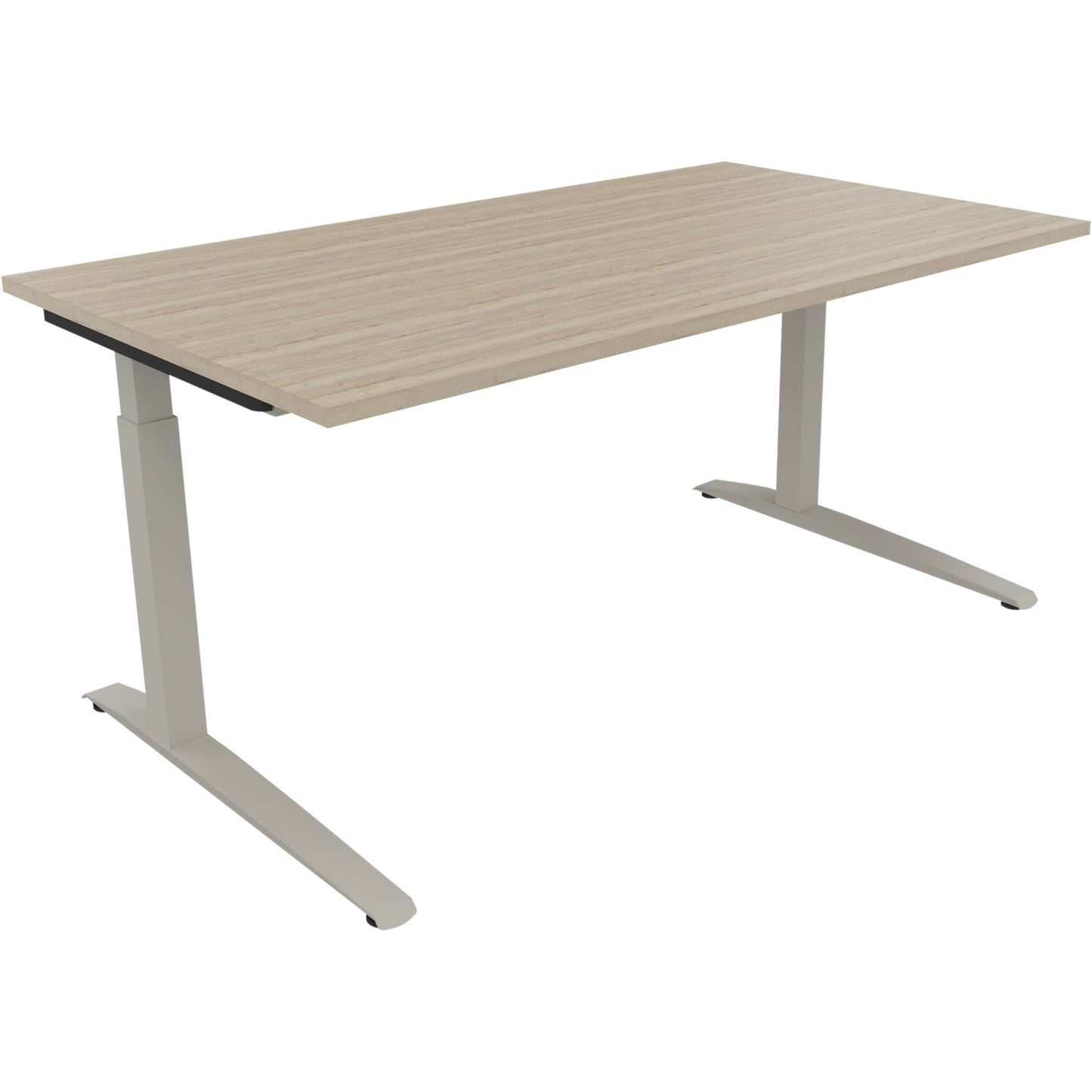 Schreibtisch all in one Maße: 1.600 x 650-850 x 900 mm (B x H x T) Holz eiche natur