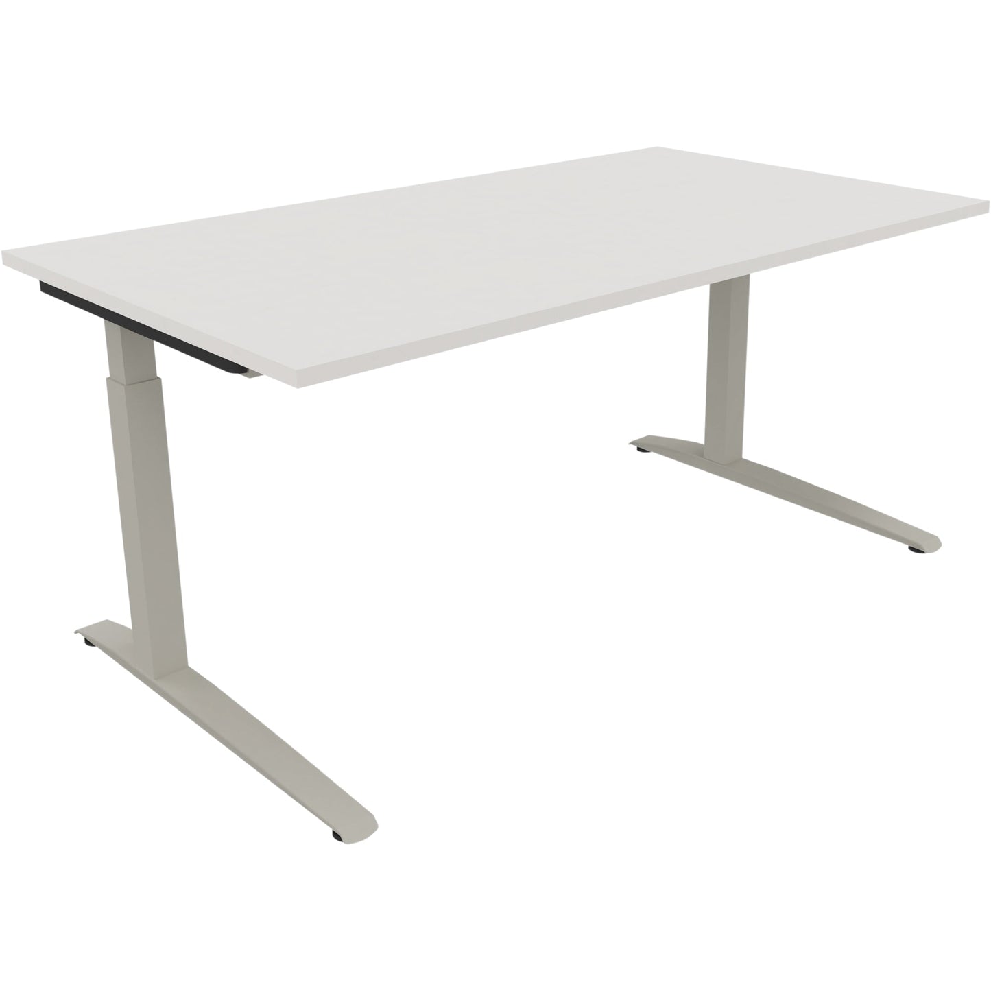 Schreibtisch all in one Maße: 1.600 x 650-850 x 900 mm (B x H x T) Holz diamant weiß