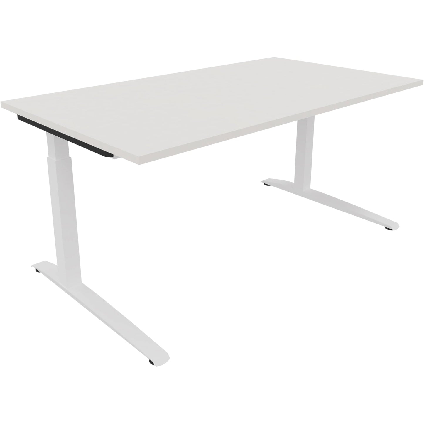 Schreibtisch all in one Maße: 1.600 x 650-850 x 900 mm (B x H x T) Holz diamant weiß