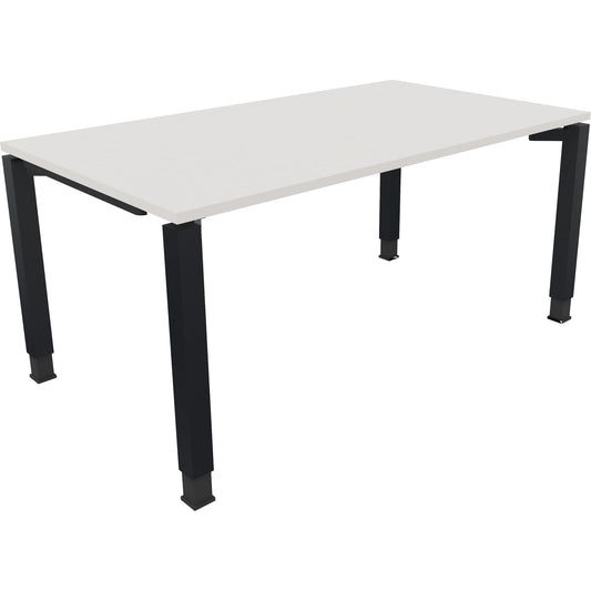 Schreibtisch all in one Maße: 1.600 x 680-820 x 900 mm (B x H x T) Holz diamant weiß