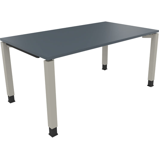 Schreibtisch all in one Maße: 1.600 x 680-820 x 900 mm (B x H x T) Holz lavagrau