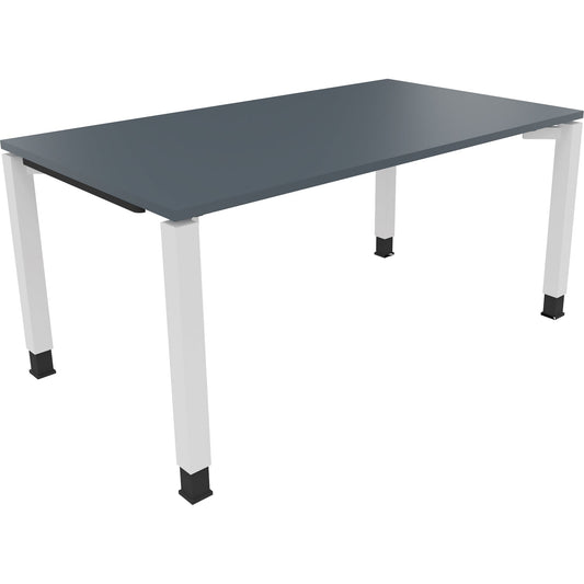 Schreibtisch all in one Maße: 1.600 x 680-820 x 900 mm (B x H x T) Holz lavagrau