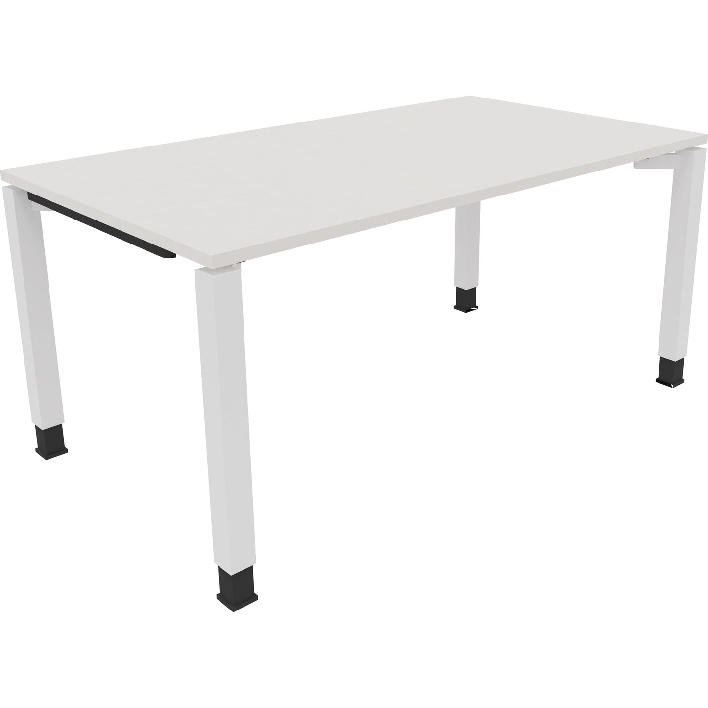 Schreibtisch all in one Maße: 1.600 x 680-820 x 900 mm (B x H x T) Holz diamant weiß