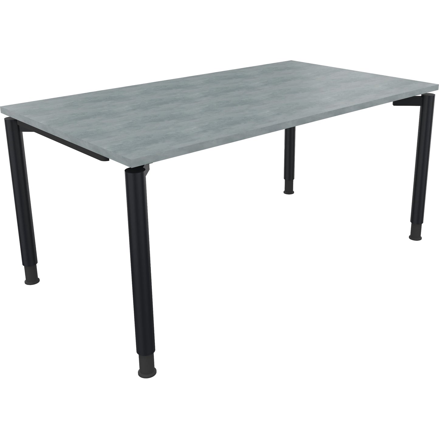 Schreibtisch all in one Maße: 1.600 x 680-820 x 900 mm (B x H x T) Holz beton hell
