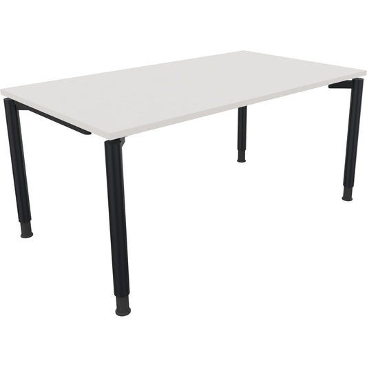 Schreibtisch all in one Maße: 1.600 x 680-820 x 900 mm (B x H x T) Holz diamant weiß
