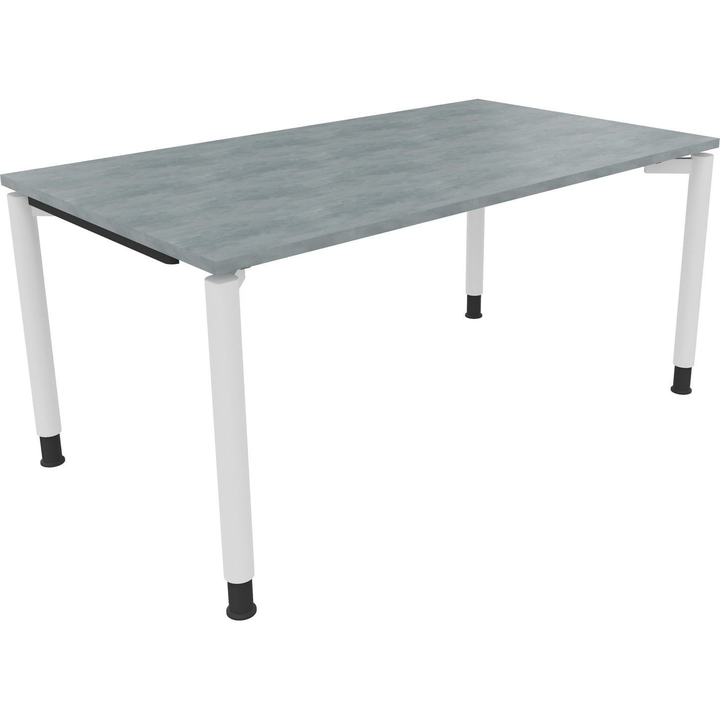 Schreibtisch all in one Maße: 1.600 x 680-820 x 900 mm (B x H x T) Holz beton hell