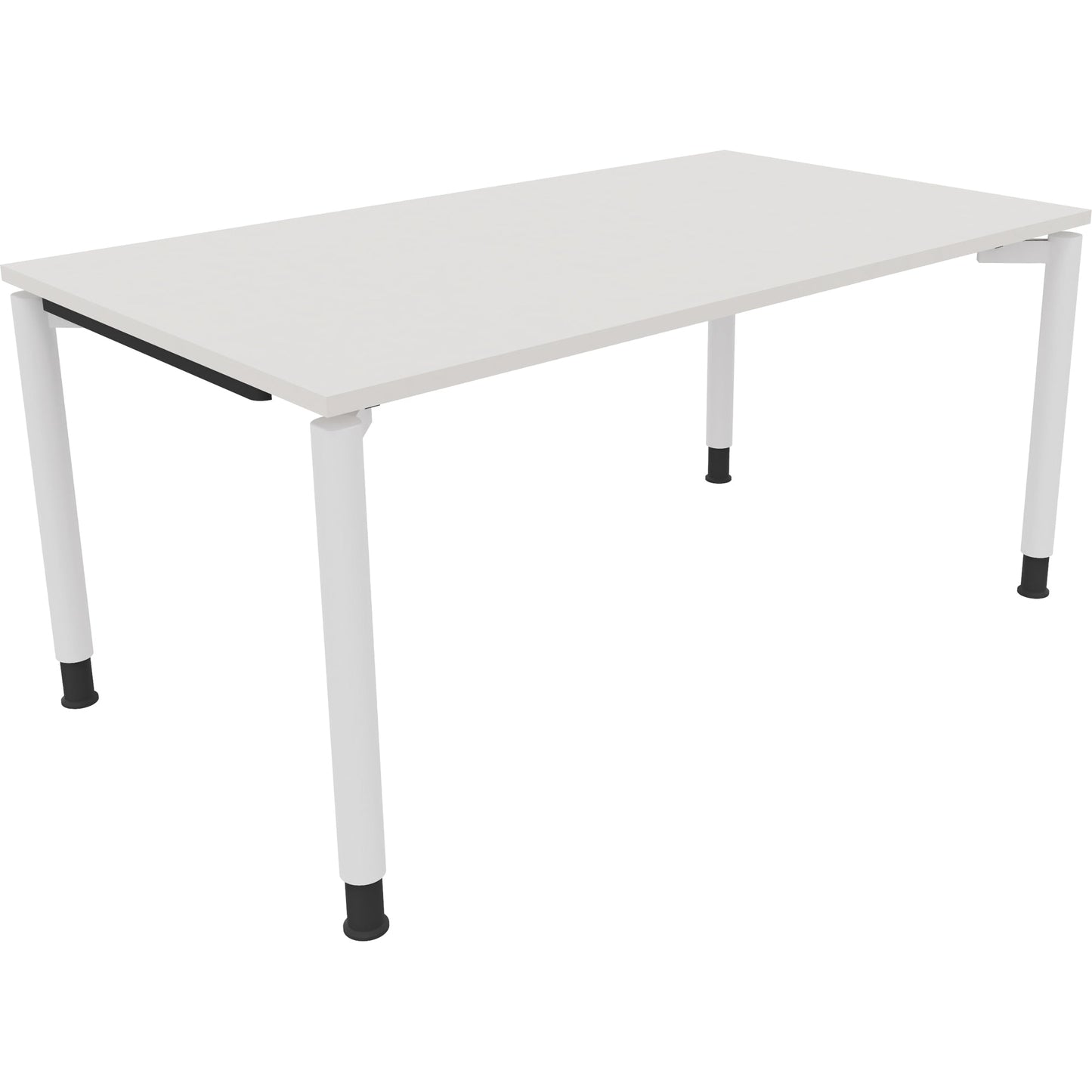 Schreibtisch all in one Maße: 1.600 x 680-820 x 900 mm (B x H x T) Holz diamant weiß