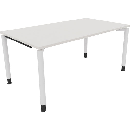 Schreibtisch all in one Maße: 1.600 x 680-820 x 900 mm (B x H x T) Holz diamant weiß