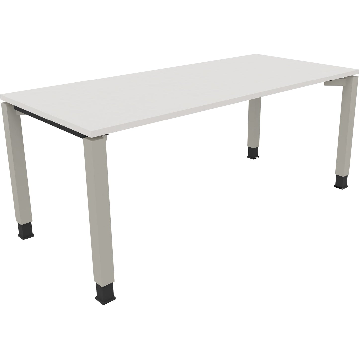 Schreibtisch all in one Maße: 1.800 x 680-820 x 800 mm (B x H x T) Holz diamantweiß