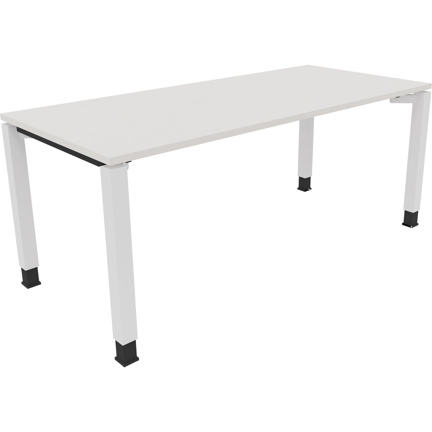 Schreibtisch all in one Maße: 1.800 x 680-820 x 800 mm (B x H x T) Holz diamantweiß
