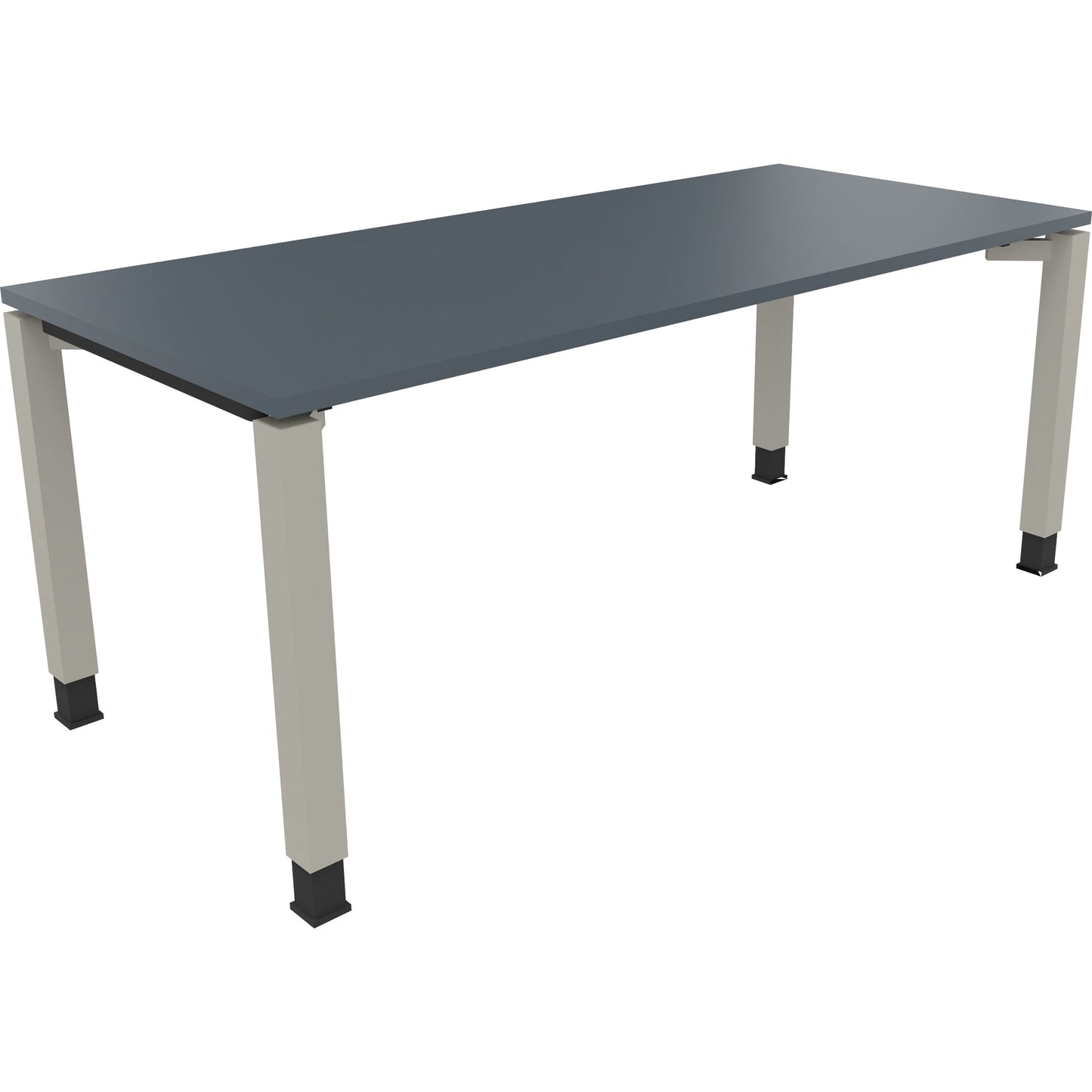 Schreibtisch all in one Maße: 1.800 x 680-820 x 800 mm (B x H x T) Holz lavagrau