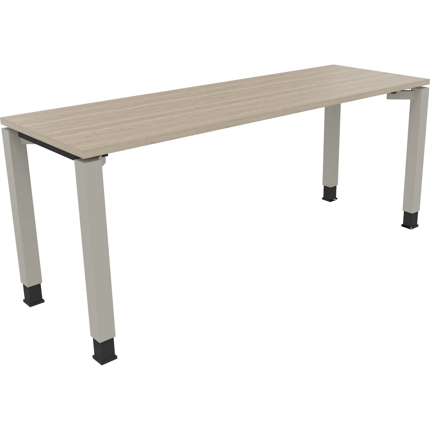 Schreibtisch all in one Maße: 1.800 x 680-820 x 800 mm (B x H x T) Holz eiche natur