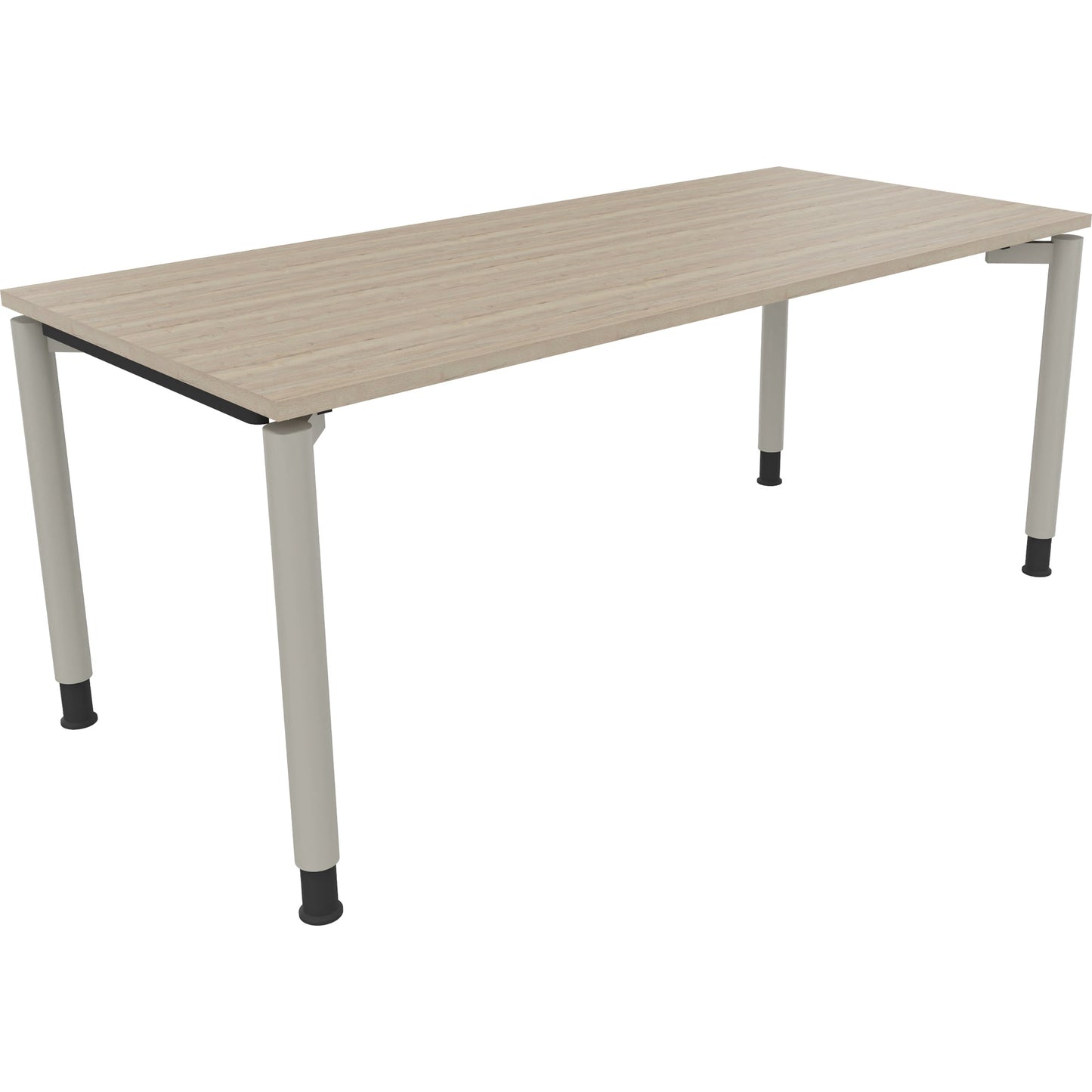 Schreibtisch all in one Maße: 1.800 x 680-820 x 800 mm (B x H x T) Holz eiche natur