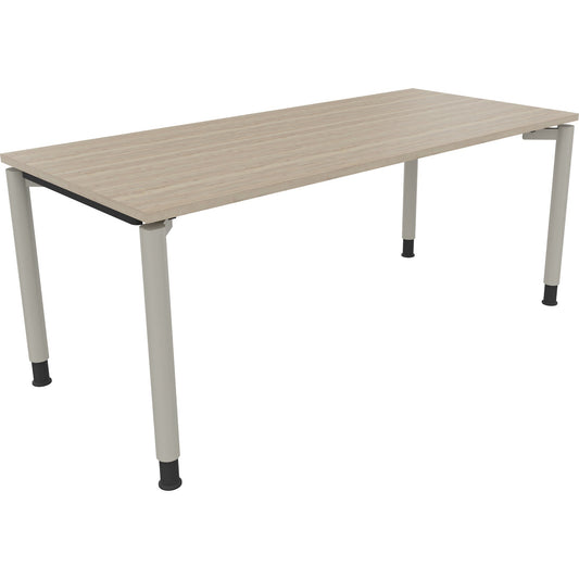 Schreibtisch all in one Maße: 1.800 x 680-820 x 800 mm (B x H x T) Holz eiche natur