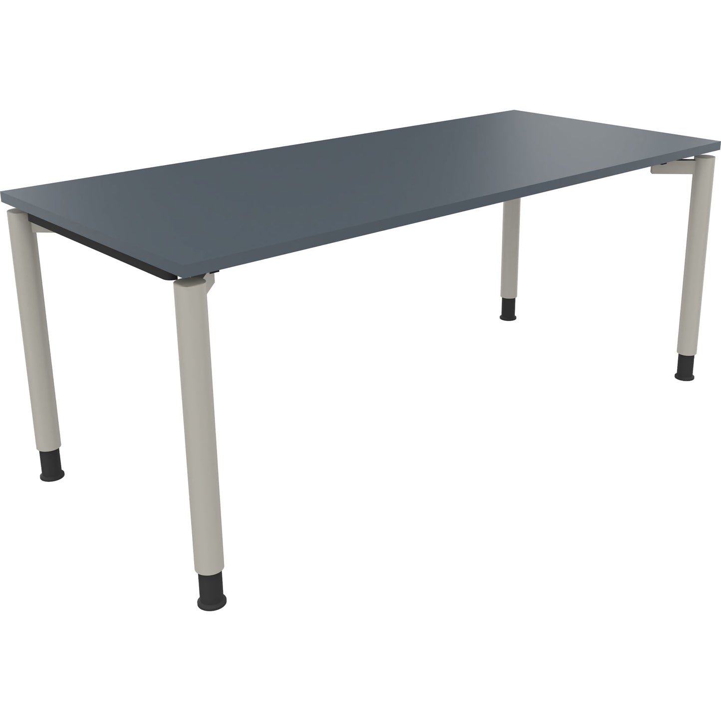 Schreibtisch all in one Maße: 1.800 x 680-820 x 800 mm (B x H x T) Holz lavagrau