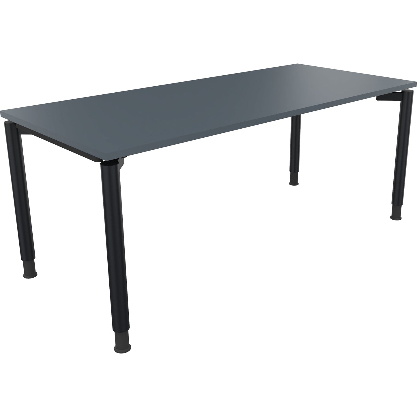 Schreibtisch all in one Maße: 1.800 x 680-820 x 800 mm (B x H x T) Holz lavagrau