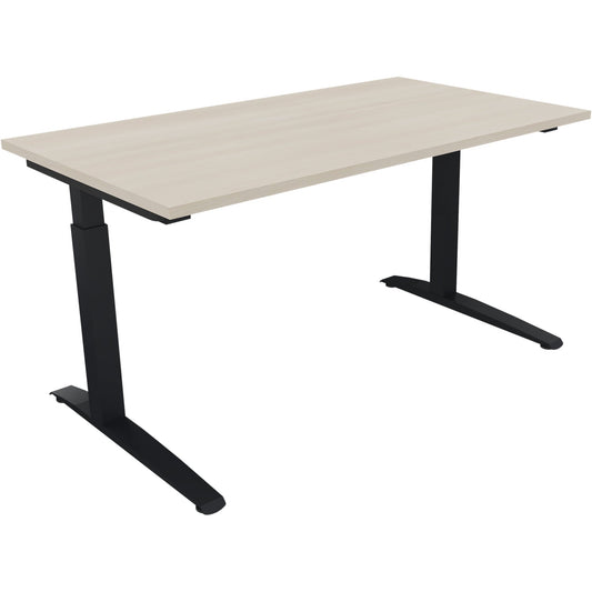 Schreibtisch all in one Maße: 1.400 x 650-850 x 800 mm (B x H x T) Holz akazie hell