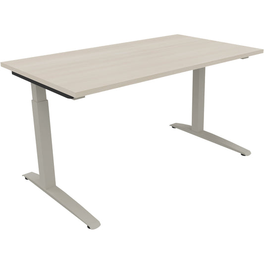 Schreibtisch all in one Maße: 1.400 x 650-850 x 800 mm (B x H x T) Holz akazie hell