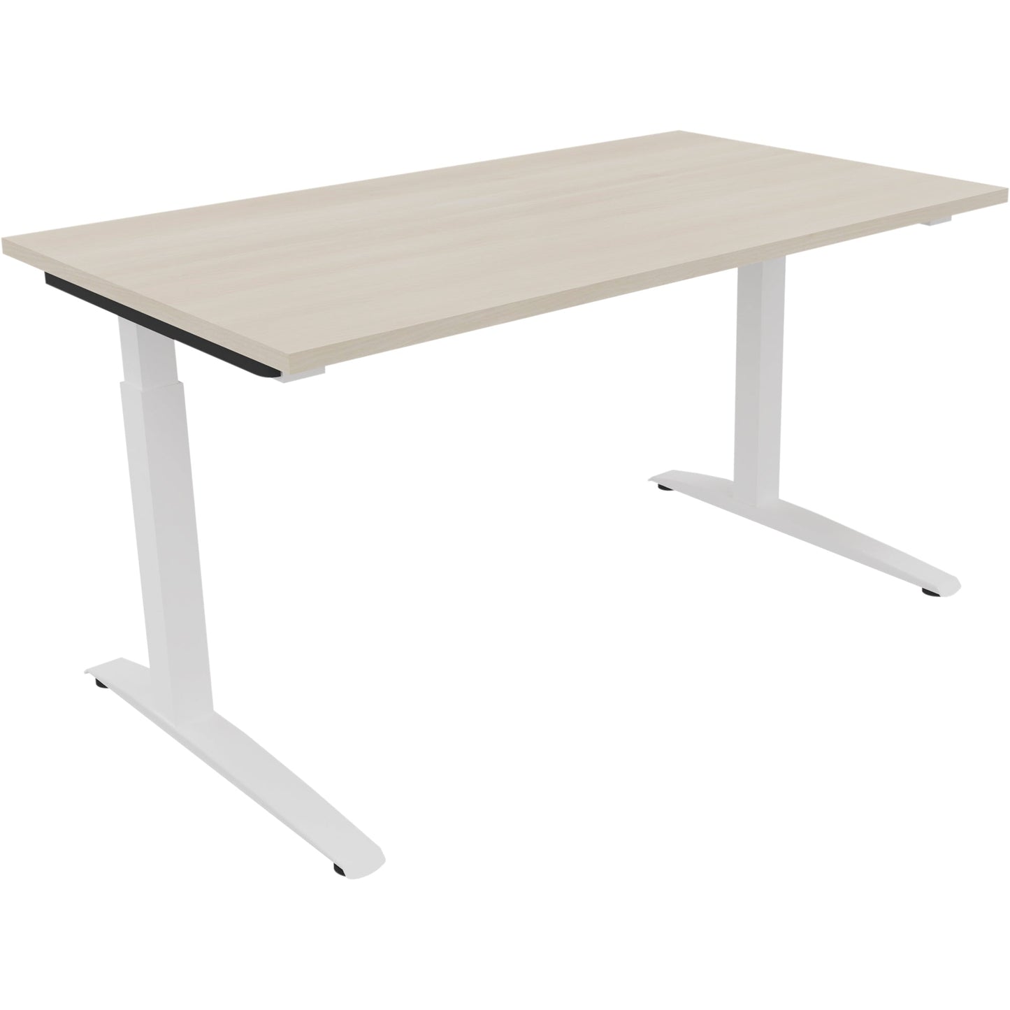 Schreibtisch all in one Maße: 1.400 x 650-850 x 800 mm (B x H x T) Holz akazie hell