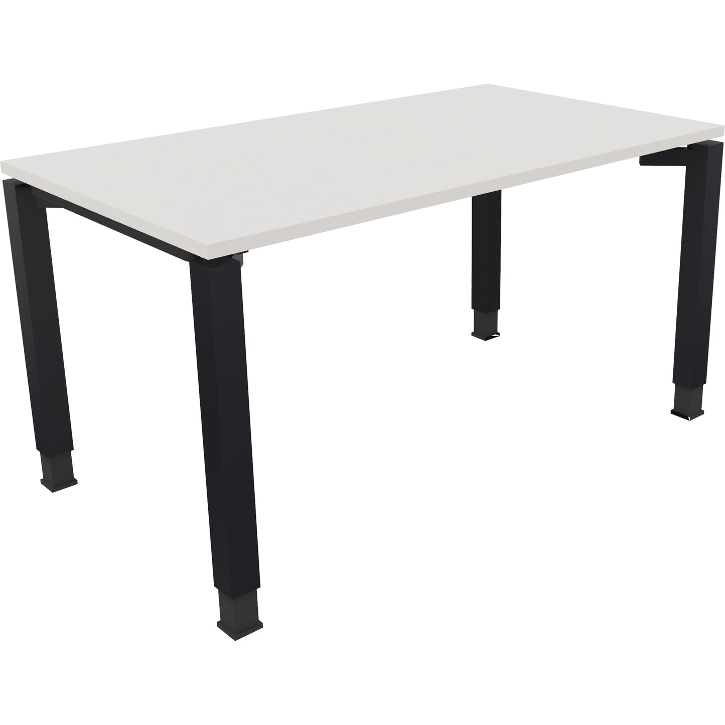 Schreibtisch all in one Maße: 1.400 x 680-820 x 800 mm (B x H x T) Holz diamantweiß