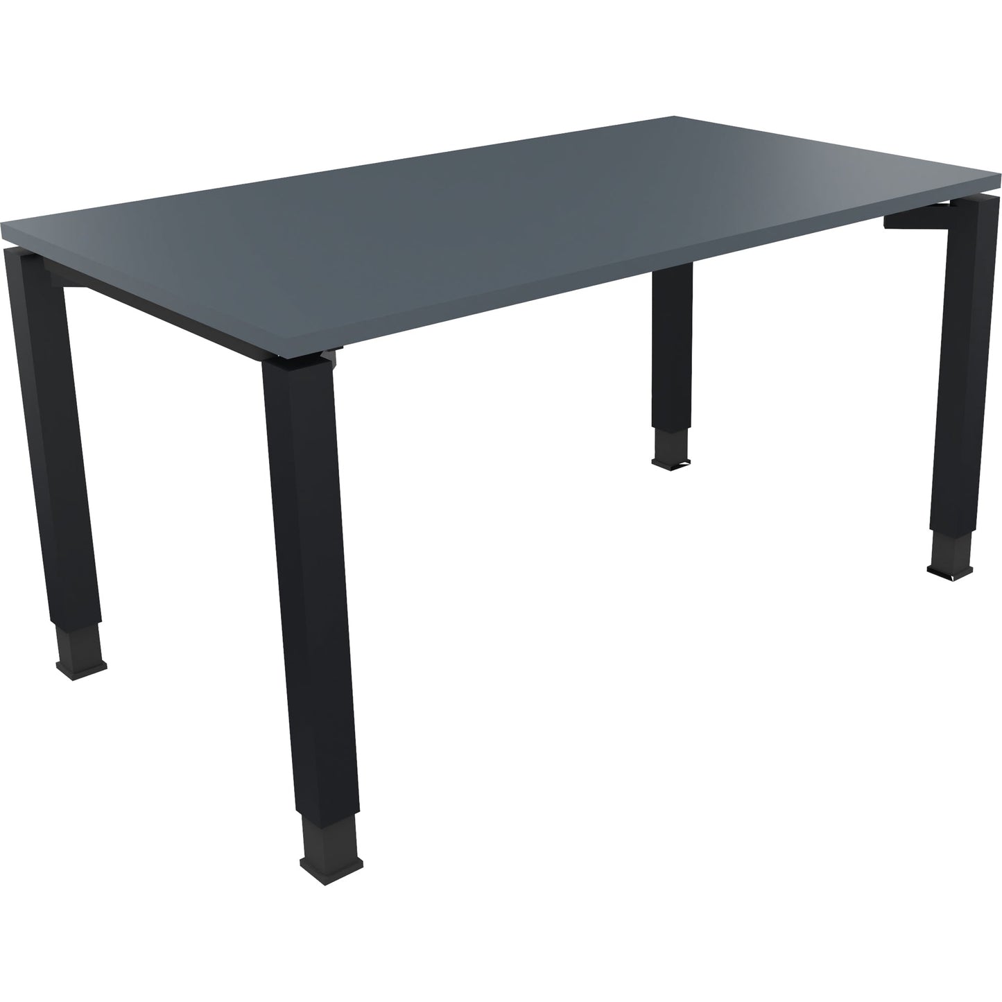 Schreibtisch all in one Maße: 1.400 x 680-820 x 800 mm (B x H x T) Holz lavagrau