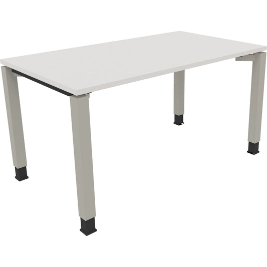 Schreibtisch all in one Maße: 1.400 x 680-820 x 800 mm (B x H x T) Holz diamantweiß