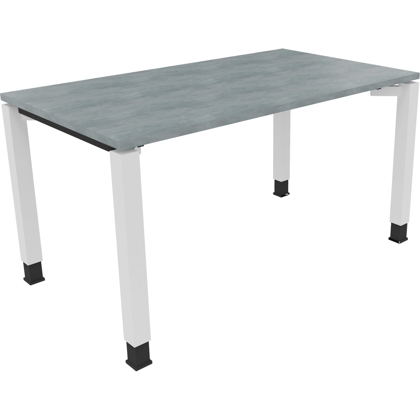 Schreibtisch all in one Maße: 1.400 x 680-820 x 800 mm (B x H x T) Holz beton hell