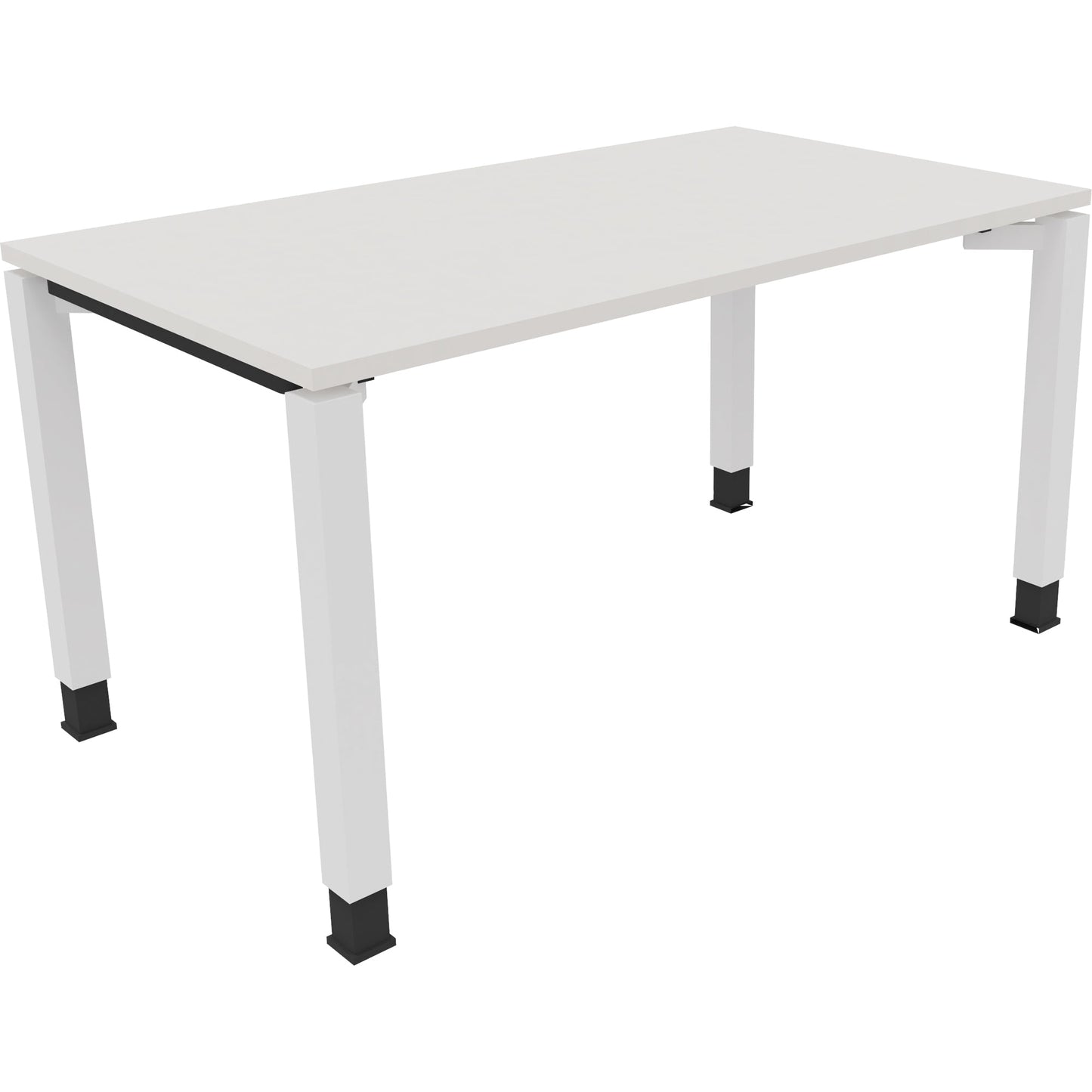 Schreibtisch all in one Maße: 1.400 x 680-820 x 800 mm (B x H x T) Holz diamantweiß