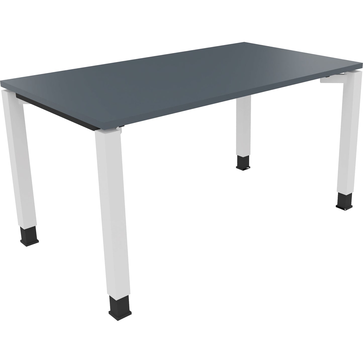 Schreibtisch all in one Maße: 1.400 x 680-820 x 800 mm (B x H x T) Holz lavagrau