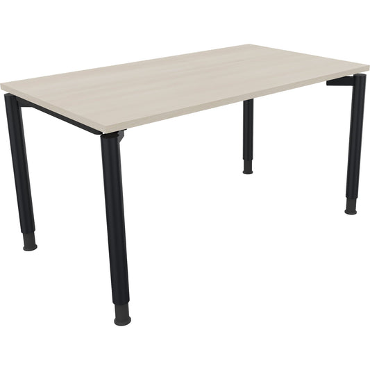 Schreibtisch all in one Maße: 1.400 x 680-820 x 800 mm (B x H x T) Holz akazie hell